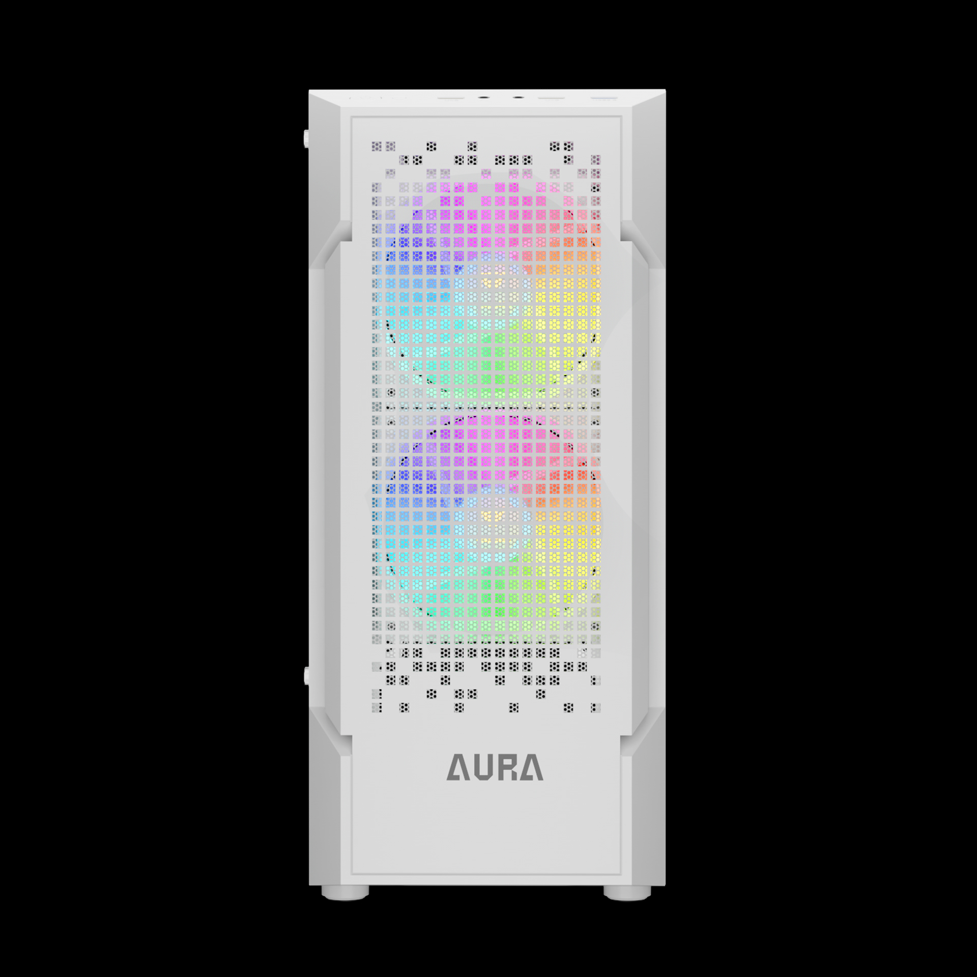 GAMDIAS AURA GC7 ARGB Mid Tower Gaming Case - White GAMDIAS AURA GC7 ARGB Mid Tower Gaming Case - White